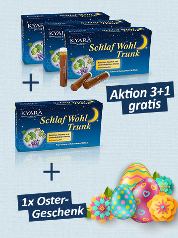 Osteraktion: SCHLAFWOHLTRUNK 3 + 1 gratis + 1 Ostergeschenk